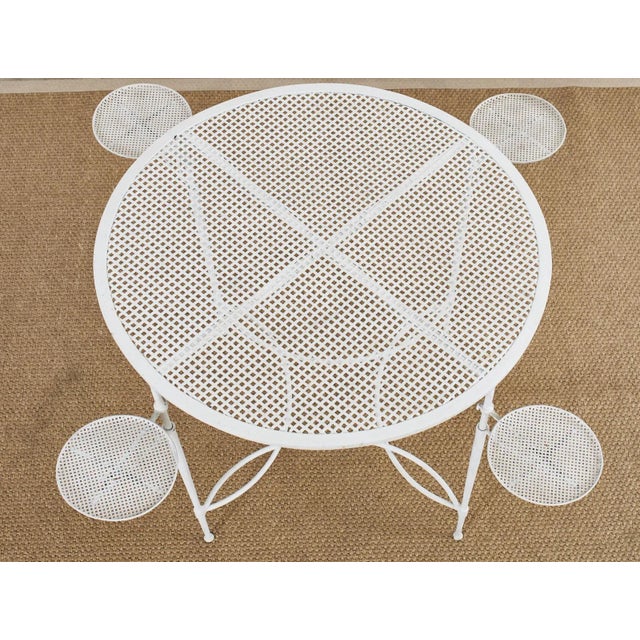 Mario Papperzini for Salterini Garden Dining Table With Drink Holders, Attributed For Sale In Sacramento - Image 6 of 13
