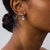 1920s Pair of Edwardian Style 2.42 Carat Diamond Platinum Drop Earrings For Sale - Image 4 of 5