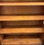 Chestnut Antique Arts & Crafts Oak Bookcase With Original Leaded Glass Doors – Narrow 11” Profile For Sale - Image 8 of 9