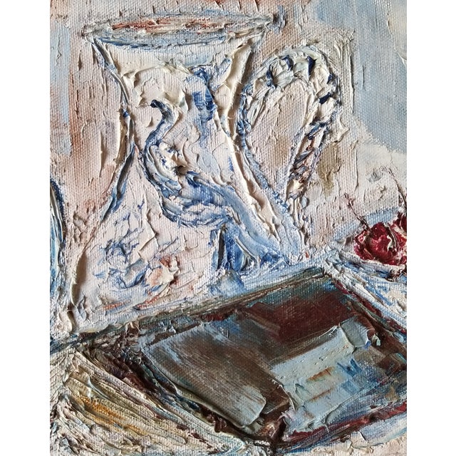 2020s "La Mer" Contemporary Original Expressionist Interior Scene Painting For Sale - Image 5 of 9