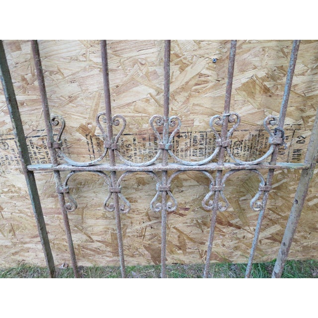 Victorian Antique Victorian Iron Gate Architectural Salvage For Sale - Image 3 of 5
