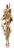 14k Yellow Gold Bold Erotica Lovers Figural Vintage Pendant For Sale