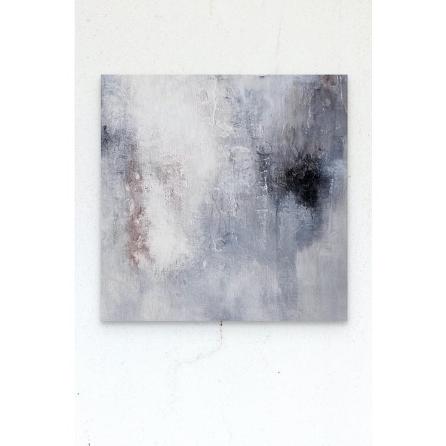 URBAN WINTER is a modern abstract original art PRINT. This neutral-toned artwork is greys, black, white and brown. Printed...