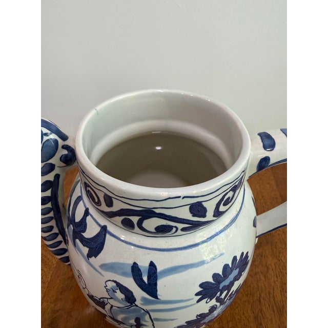 Vintage Oud Delft Colonial Williamsburg Posset Pot Mixing Jug Holland C50 For Sale - Image 11 of 13