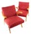 Mid-Century Czechoslovakian Armchair in Original Red Fabric and Blonde Wood, 1960s For Sale - Image 13 of 13