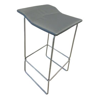 Coalesse Last Minute Bar Height Stool in Silver For Sale