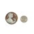 Boho Chic Antique 18k Gold Cameo Pendant, Woman With Pearls and Bird, Circa 1940 For Sale - Image 3 of 6