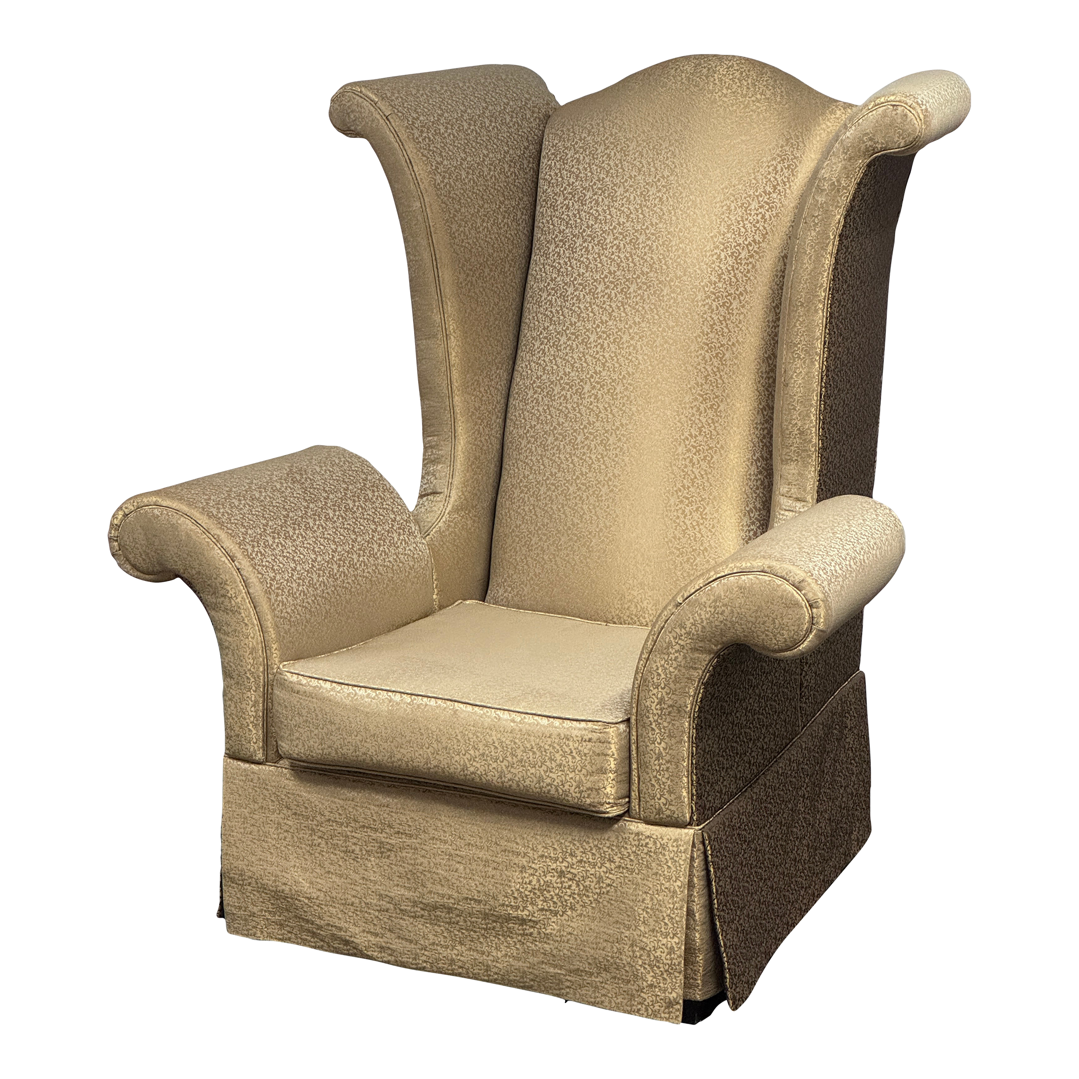 Vintage Schnadig High Back Wingback Chair - image 0