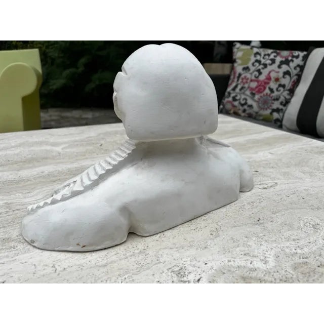 Sculpture Materials Modern Pop Art MCM Plaster Bust of Man For Sale - Image 7 of 9