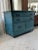 Late 19th Century Antique Oak Petite Chest in Blue Paint For Sale - Image 5 of 12