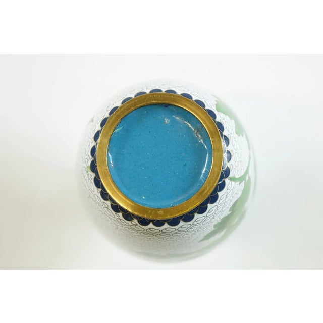 Early 20th Century Chinese Cloisonne Vase For Sale - Image 4 of 4