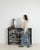 Brown Neoclassical Wrought Iron Console With Belgian Bluestone For Sale - Image 8 of 10