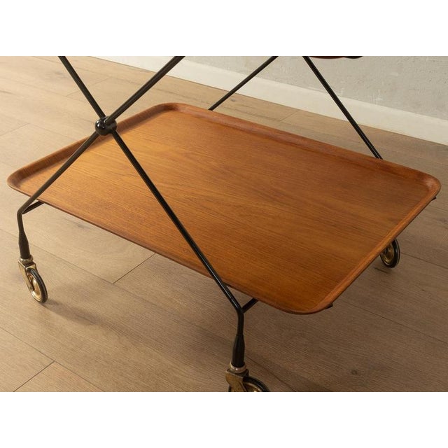 Wood Serving Trolley from Ary Vanérprodukter Nybro, 1960s For Sale - Image 7 of 10