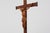 Early 20th Century Table Crucifix with Carved Wooden Corpus on Ball and Plinth, Belgium, 1900s For Sale - Image 5 of 12