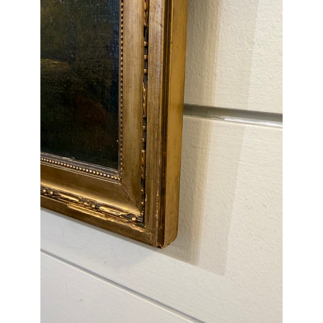 Antique French Landscape Study With a Deer For Sale - Image 4 of 9