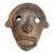 Vintage Peruvian Black-Fired Earthenware Folk Art Wall Mask For Sale