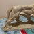 Introduce a majestic focal point to your mantle or library shelving with this stunning mid-century composite striding lion...