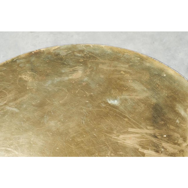 Gold Handmade Coffee Table in Patinated Brass, 1970s For Sale - Image 8 of 12