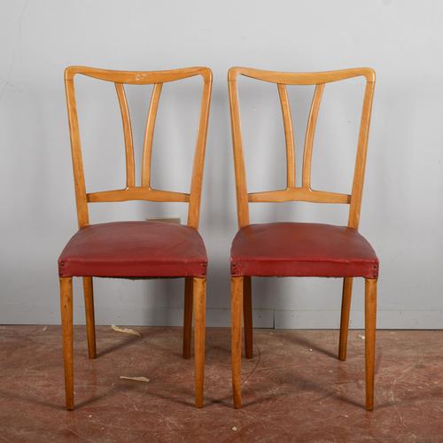 Red Leather Chairs, Set of 2 For Sale - Image 9 of 9