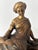 Antique Victorian Neoclassic Gilted Spelter Figure of Reading Woman For Sale In Miami - Image 6 of 11