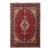 Medallion Designed Vintage Persian Tabriz Wool Rug in Red For Sale