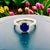 Natural Sapphire Diamond Ring 14k White Gold 2.43 TCW Certified, Size 6.5 For Sale - Image 10 of 11