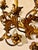 Vintage Italian Gilt Tole Wall Sconce, 1950 For Sale - Image 3 of 13