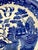 1930s Antique Japanese Blue & White Transferware Chinoiserie Bowl For Sale - Image 5 of 9
