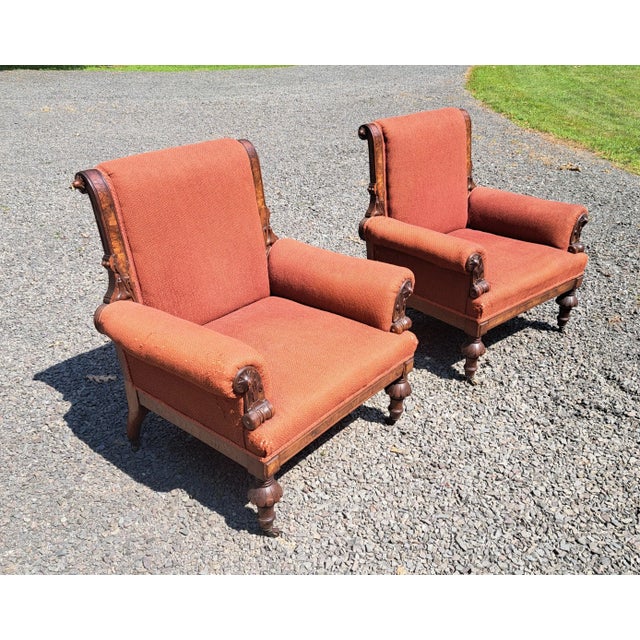 Late 19th Century Victorian Chairs a Pair For Sale - Image 4 of 11