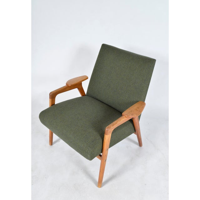 Forest Green Vintage Ruster Oak Lounge Chair by Yngve Ekström for Swedese, 1960s For Sale - Image 8 of 18
