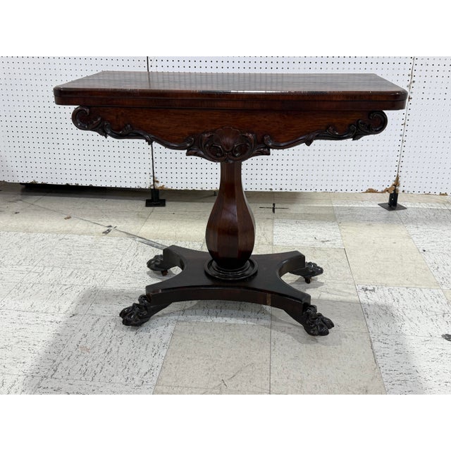 Mid 19th Century English George v Card Table For Sale - Image 10 of 12
