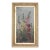 Antique Floral Hollyhocks Oil Painting For Sale