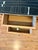 Brown 1950s German “Googie” Style Console Table W/Cabinet Space Age Swank Glass Top For Sale - Image 8 of 12
