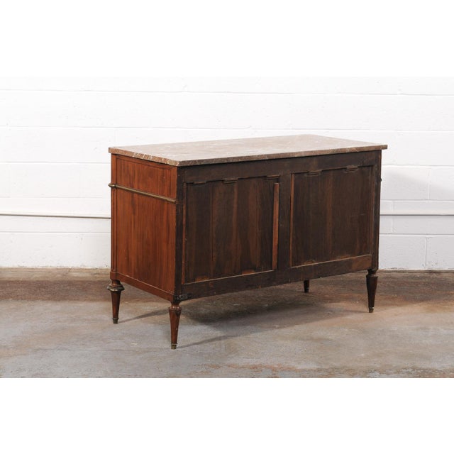 Early 19th Century Neoclassical Period French Marble Top Chest For Sale - Image 12 of 12