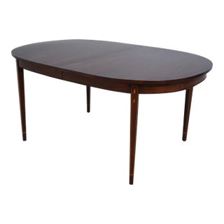 Henkel Harris Oval Inlaid Dining Table For Sale