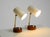 Metal Mid-Century Modern Bedside Lamps with Perforated Metal Shades and Teak Bases, 1950s, Set of 2 For Sale - Image 7 of 18