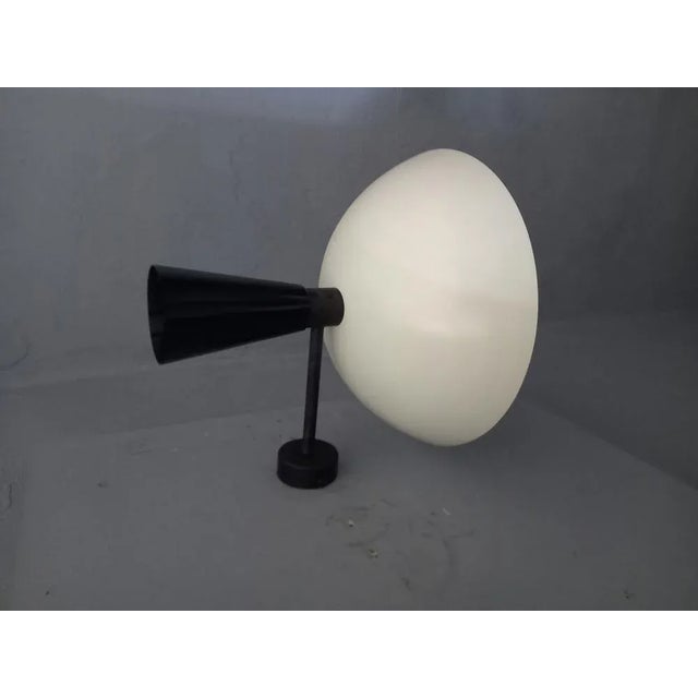 Vintage Wall Light in Black and White with Burnished Brass, 2000s For Sale - Image 11 of 12