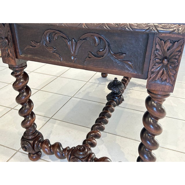Wood Antique Mid-19th Century Desk, France For Sale - Image 7 of 18