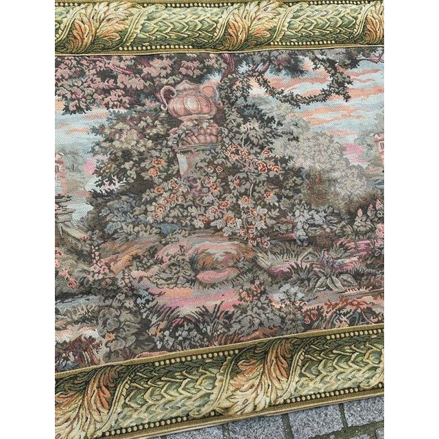 1970s Vintage French Jacquard Verdure Tapestry in the style of Aubusson, 1970s For Sale - Image 5 of 18