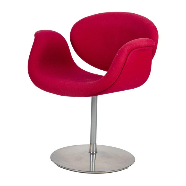 Red Tulip Chair by Pierre Paulin for Artifort For Sale - Image 12 of 12
