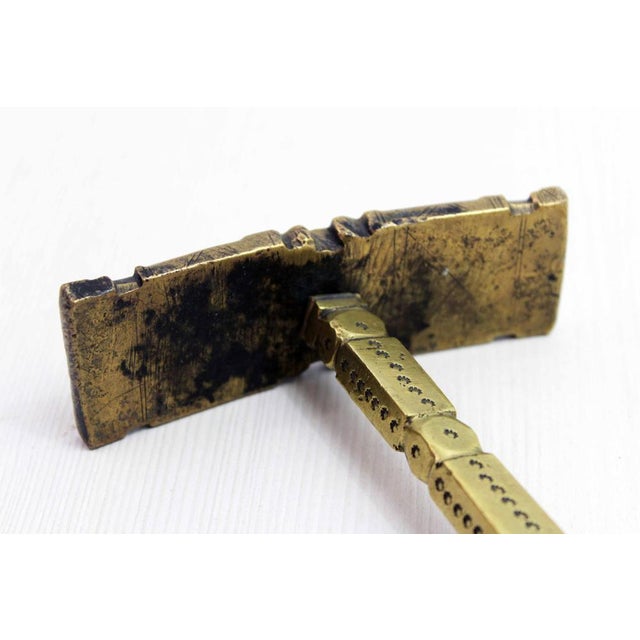 Gold Antique North Africa Tuareg Sugar Hammer, 1890s For Sale - Image 8 of 11