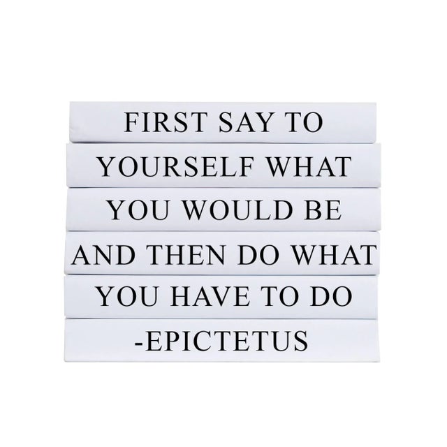 Modern Decorative Books - Quote Book Stack - "What You Have to Do" For Sale - Image 3 of 3