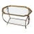 Hollywood Regency Brass, Glass and Wrought Iron Butler Tray Table For Sale