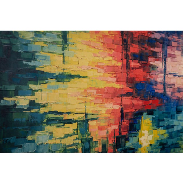 Abstract Composition, 1980s, Oil on Canvas For Sale - Image 10 of 14