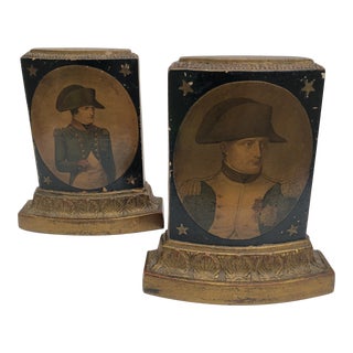 Vintage Napoleon Borghese Bookends Circa 1950’s For Sale