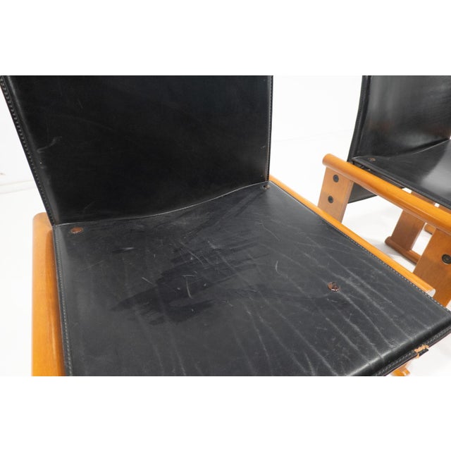 Black Chairs attributed to Afra & Tobia Scarpa, Italy, 1960s, Set of 4 For Sale - Image 8 of 17