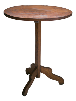 Vintage French Vernacular Pedestal Table, 1920s