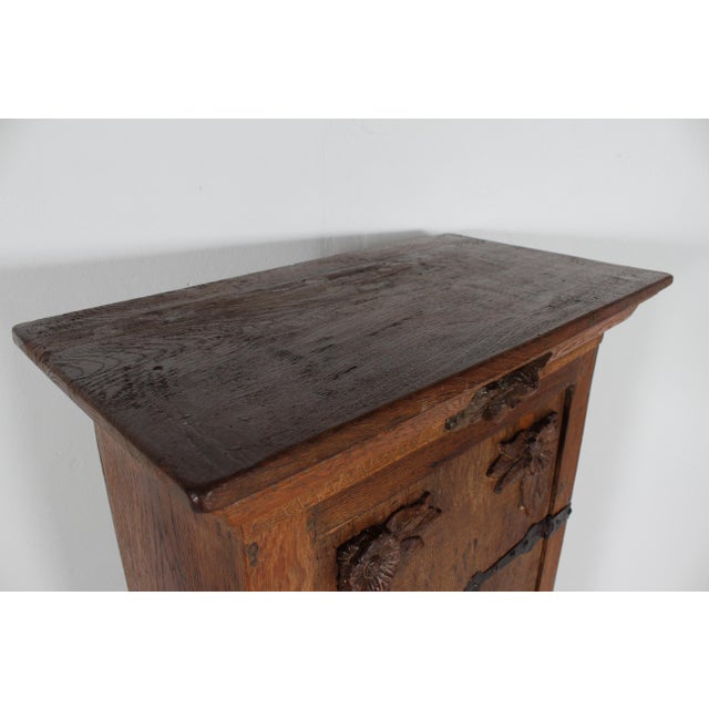 Antique Baroque Oak Cabinet, Denmark, 1800s For Sale - Image 11 of 18