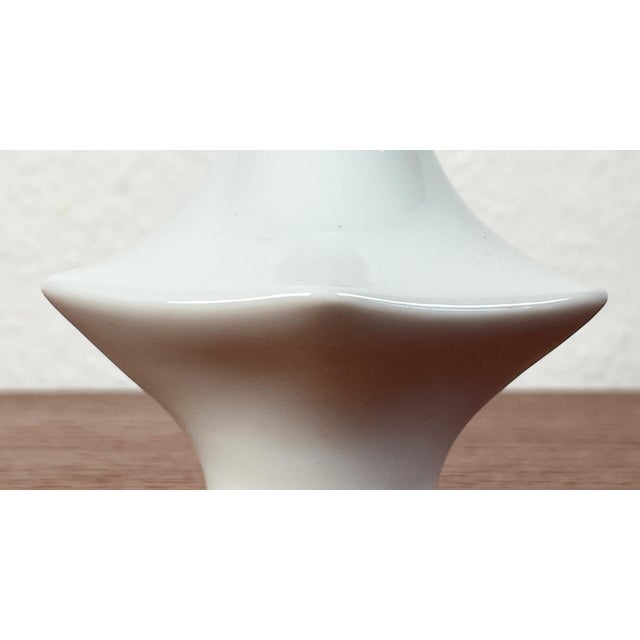 White Vintage German Ceramic Vase from Fürstenberg, 1970s For Sale - Image 8 of 13