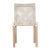 White Leather Woven Lulua Dining Chair Teak Wood For Sale - Image 4 of 6